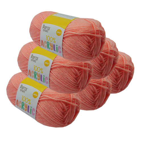 Acrylic Yarn 100g 189m 8ply Apricot (Product # 122556)