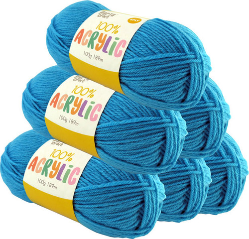 Acrylic Yarn 100g 189m 8ply Hot Blue (Product # 122617)