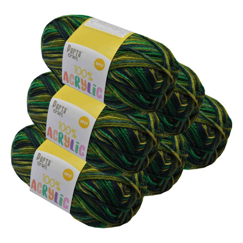 Acrylic Yarn 100g 189m 8ply Forrest Green (Product # 093405)