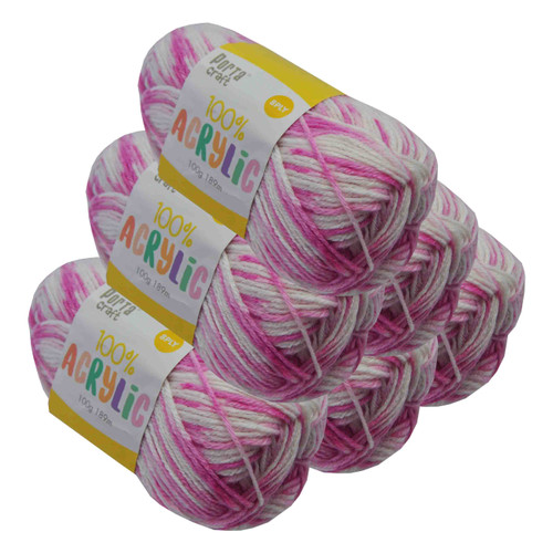 Acrylic Yarn 100g 189m 8ply Pinkie Pie (Product # 122686)