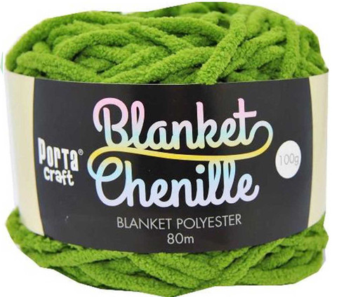 Chenille Blanket Yarn 100g 80m 12ply Shamrock (Product # 151419)