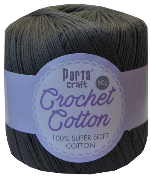 Crochet Cotton 50g 145m 3ply Pewter (Product # 156513)