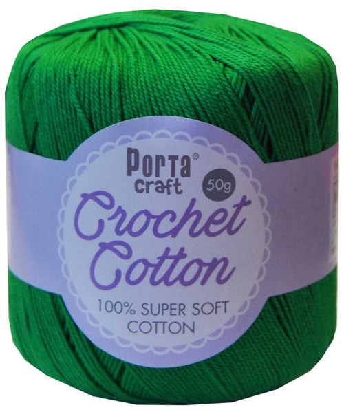 Crochet Cotton 50g 145m 3ply Emerald (Product # 156636)