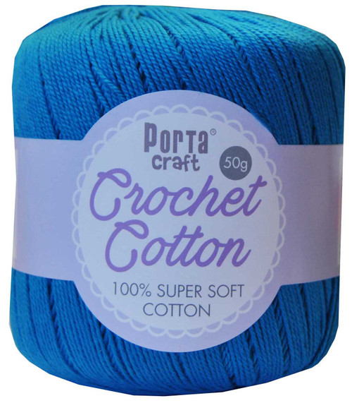 Crochet Cotton 50g 145m 3ply Lagoon Blue (Product # 156674)