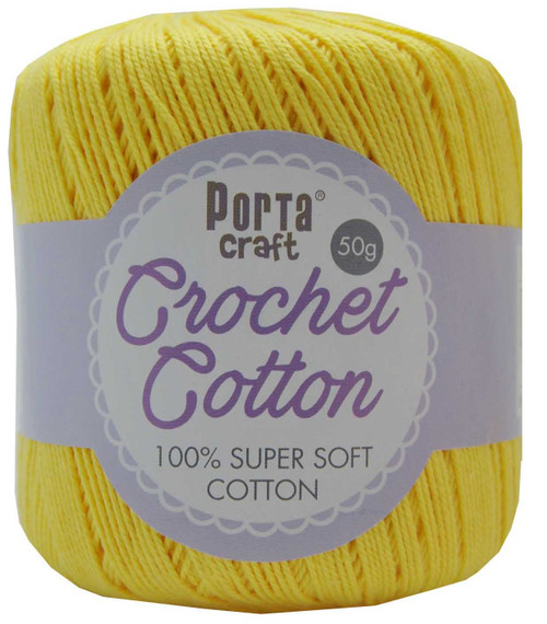 Portacraft 100% Crochet Cotton Super Soft 50G White (Approx. 145M