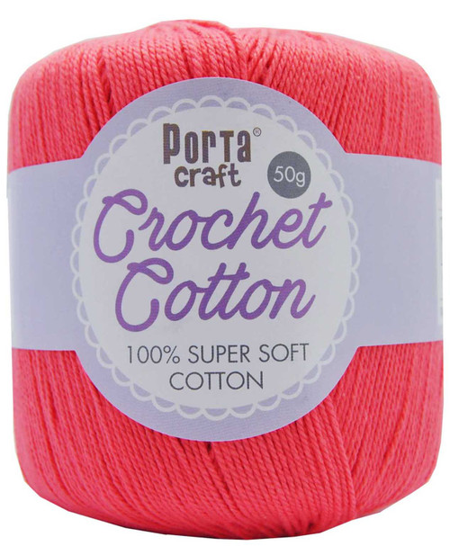 Crochet Cotton 50g 145m 3ply Dusty Pink (Product # 156797)