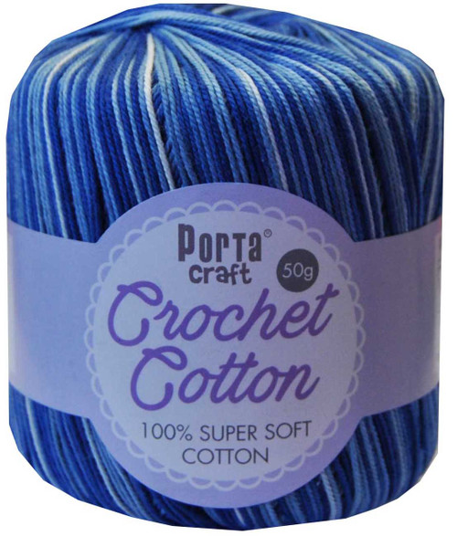 Crochet Cotton 50g 145m 3ply Blue (Product # 156834)