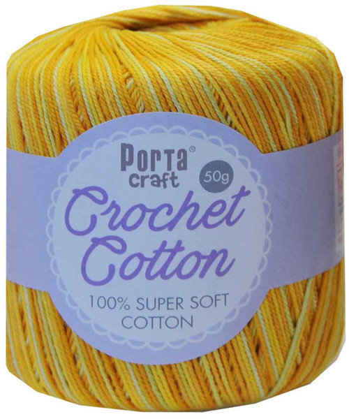 Crochet Cotton 50g 145m 3ply Sunshine (Product # 156858)