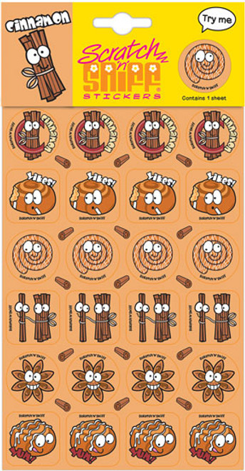 Scratch N Sniff Stickers - Cinnamon Scented (Product # 166635)