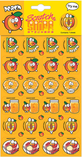Scratch N Sniff Stickers - Peach Scented (Product # 166659)