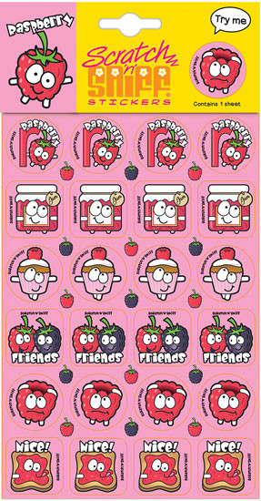 Scratch N Sniff Stickers - Raspberry Scented (Product # 166666)