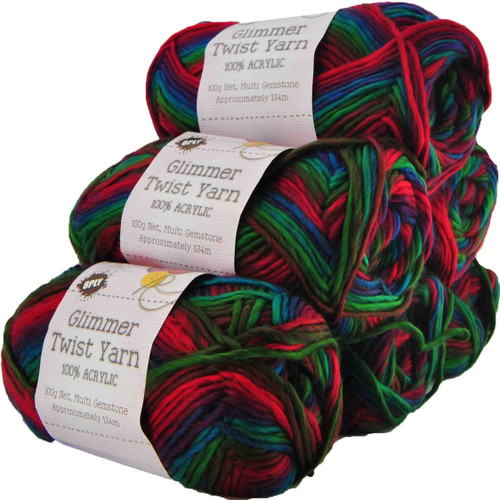 Glimmer Twist Yarn 100g 134m Gemstone (Product # 142226)