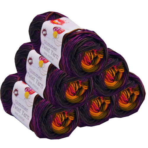 Glimmer Twist Yarn 100g 134m Coral Reef (Product # 152188)