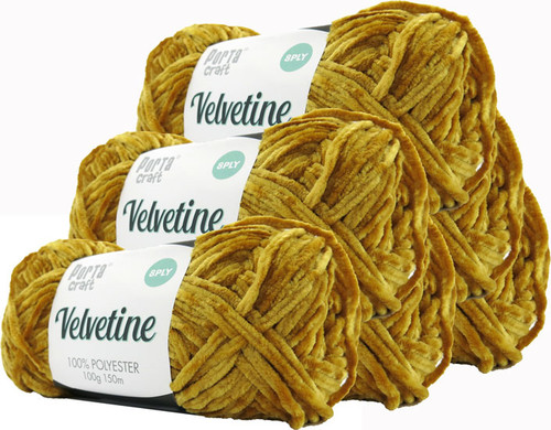 Velvetine Yarn 100g 150m Mustard (Product # 163498)