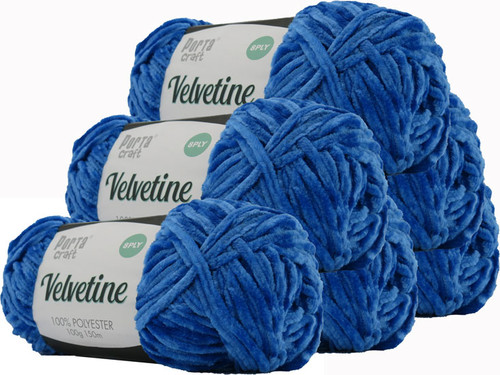 Velvetine Yarn 100g 150m Regal Blue (Product # 163511)