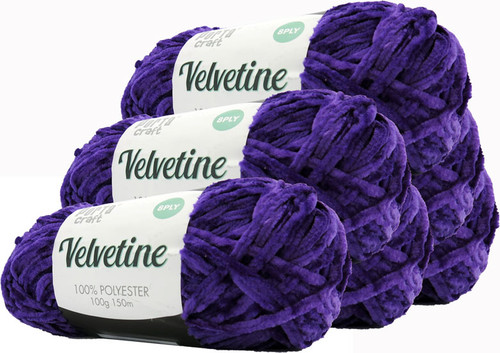 Velvetine Yarn 100g 150m Elegant Purple (Product # 163559)