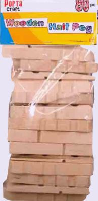 Clothes Pegs Half 80 Pack Natural (Product # 067765)