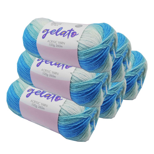 Gelato Acryl Yarn 100g 360m 4ply Blueberry (Product # 153260)