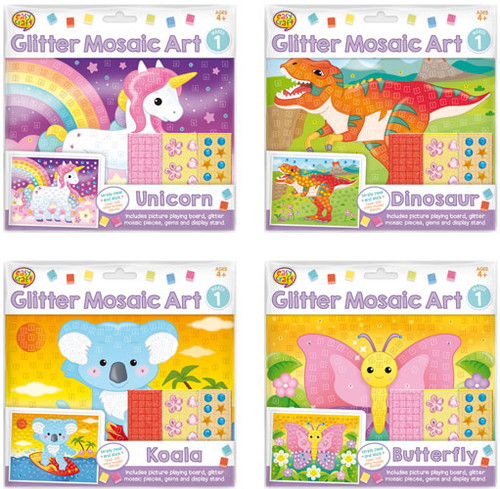 Mosaic Craft Glitter 4 Assorted (Random Picked) Designs (Product # 166840)