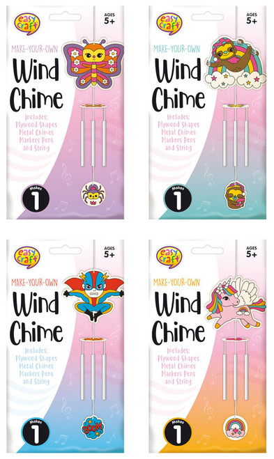 Windchime Craft Kit 4 Assorted (Random Picked) Designs (Product # 166857)