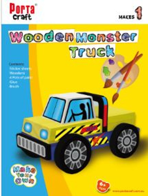 Wooden Kit Monster Truck  (Product # 106815)