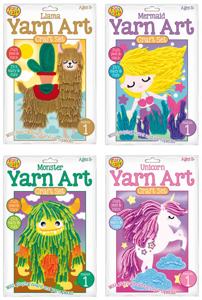 Yarn Art Craft Kit 4 Assorted (Random Picked) Designs (Product # 159354)