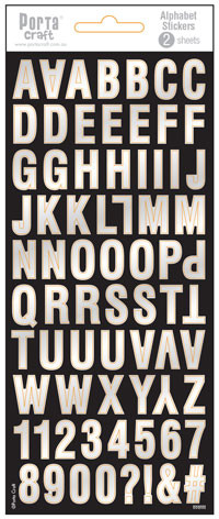 Alpha Stickers Foil Block Large 2 Sheets (Product # 135457)