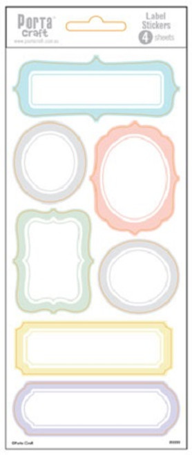 Label Stickers Ornate Pastel 4 Sheets (Product # 135990)