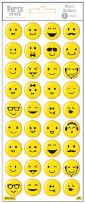 Merit Stickers Puffy Emoji 1 Sheet (Product # 136102)
