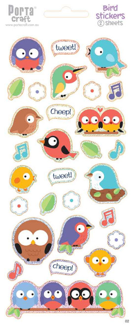 Sticker Sheets #2 Animals (Design A) 2 Sheets (Product # 128152.02A)