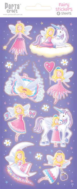 Sticker Sheets #9 Fairy (Design C) 4 Sheets (Product # 128152.09C)