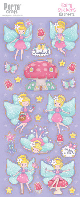 Sticker Sheets #9 Fairy (Design G) 2 Sheets (Product # 128152.09G)