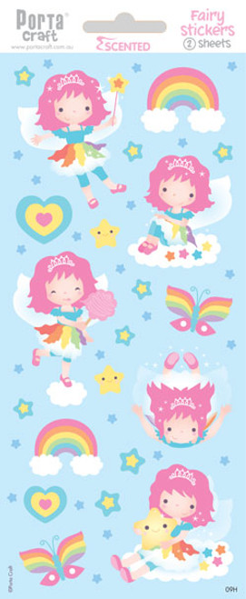 Sticker Sheets #9 Fairy (Design H) 2 Sheets (Product # 128152.09H)