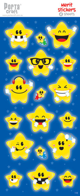 Sticker Sheets #11 Merit (Design E) 4 Sheets (Product # 128152.11E)