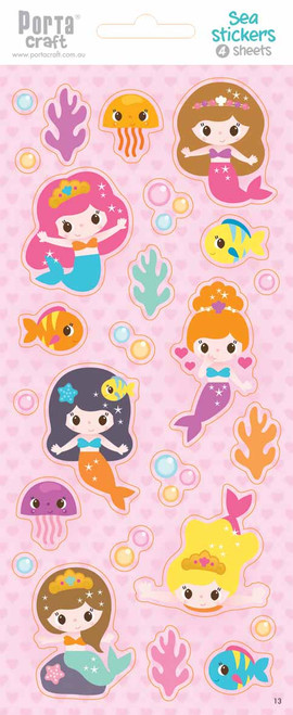 Sticker Sheets #13 Sea (Design C) 4 Sheets (Product # 128152.13C)