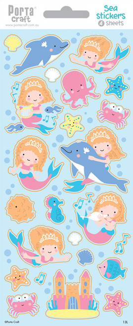 Sticker Sheets #13 Sea (Design L) 4 Sheets (Product # 128152.13L)