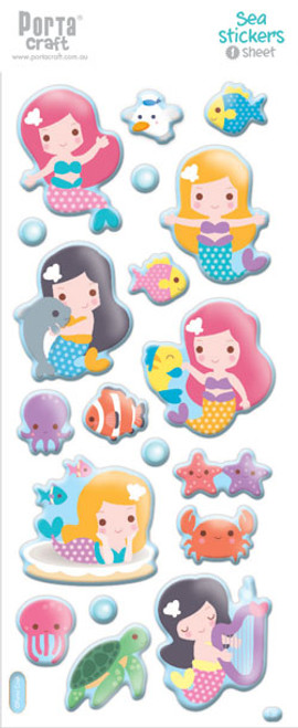 Sticker Sheets #13 Sea (Design E) 1 Sheet (Product # 128152.13E)