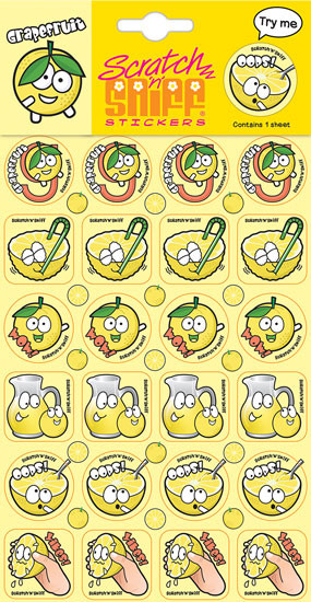 Scratch N Sniff Stickers - Grapefruit Scented (Product # 167076)
