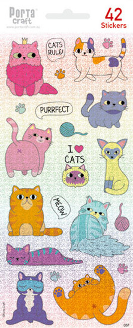 Sticker Sheets #005 Cat (Design P) 1 Sheets (Product # 128152.05P)