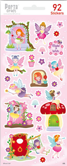 Sticker Sheets #009 Fairy (Design L) 1 Sheets (Product # 128152.09L)
