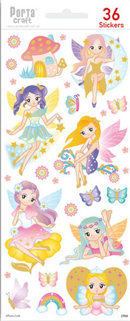 Sticker Sheets #009 Fairy (Design M) 1 Sheets (Product # 128152.09M)