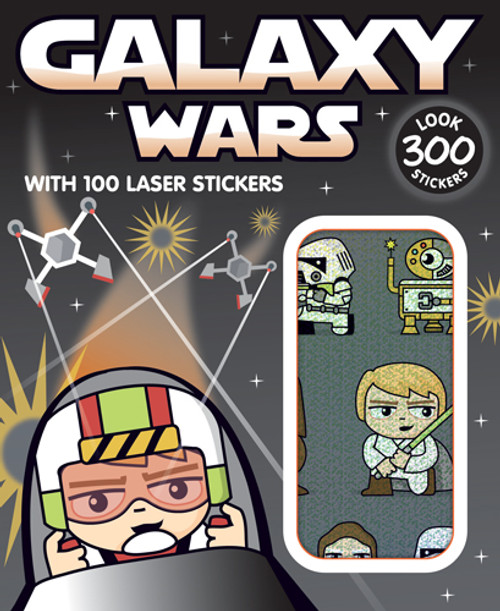 Sticker Books Galaxy Wars 200 Stickers & 100 Laser Stickers (F02D21)