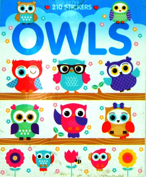 Sticker Books Owls 210 Stickers (F01D27)