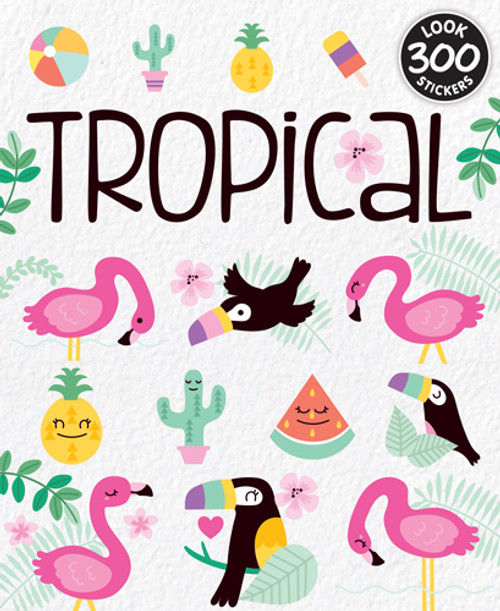 Sticker Books Tropical 300 Stickers (F02D13)