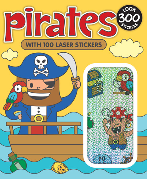 Sticker Books Pirate 200 Stickers & 100 Laser Stickers (F02D20)