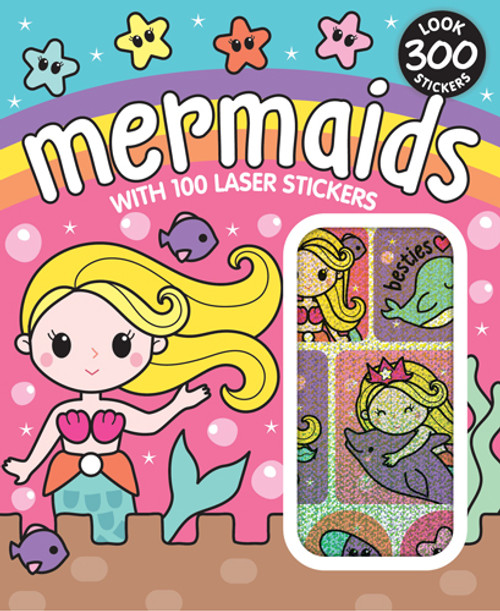 Sticker Books Mermaids 200 Stickers & 100 Laser Stickers (F02D44)