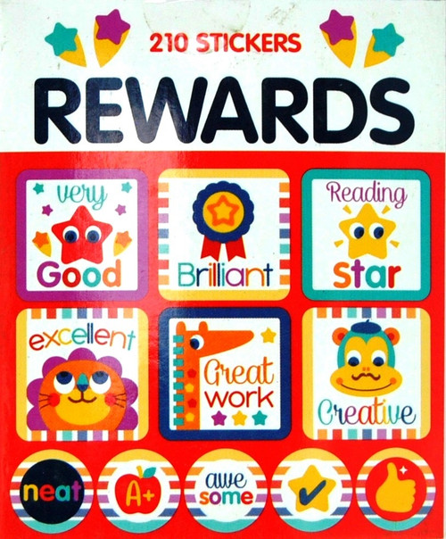 Sticker Books Rewards 210 Stickers (F01D37)