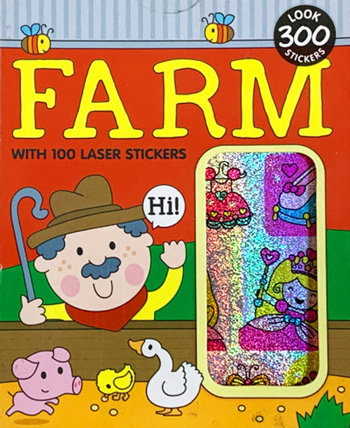 Sticker Books Farm 200 Stickers & 100 Laser Stickers (F06D07)