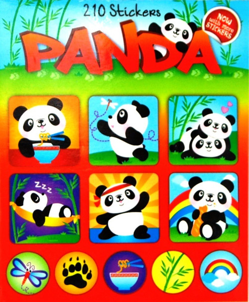 Sticker Books Panda 210 Stickers (F03D56)