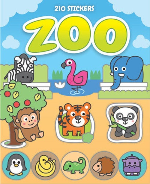 Sticker Books Zoo 210 Stickers (F01D15)